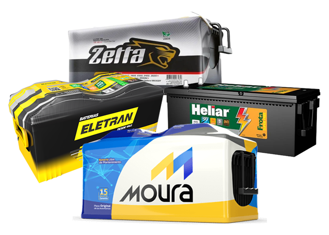 BATERIAS PARA CAMINHÕES, <b>RECEBA EM ATÉ 30 MINUTOS</b>